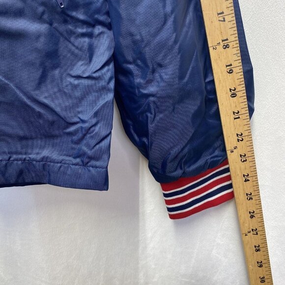 Wave One Windbreaker Rain Jacket Full Front Zipper Men Medium Blue Zip Pockets - Picture 8 of 16